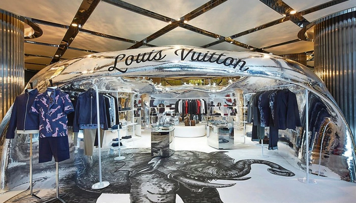 3D-печатная конструкция в магазине Louis Vuitton