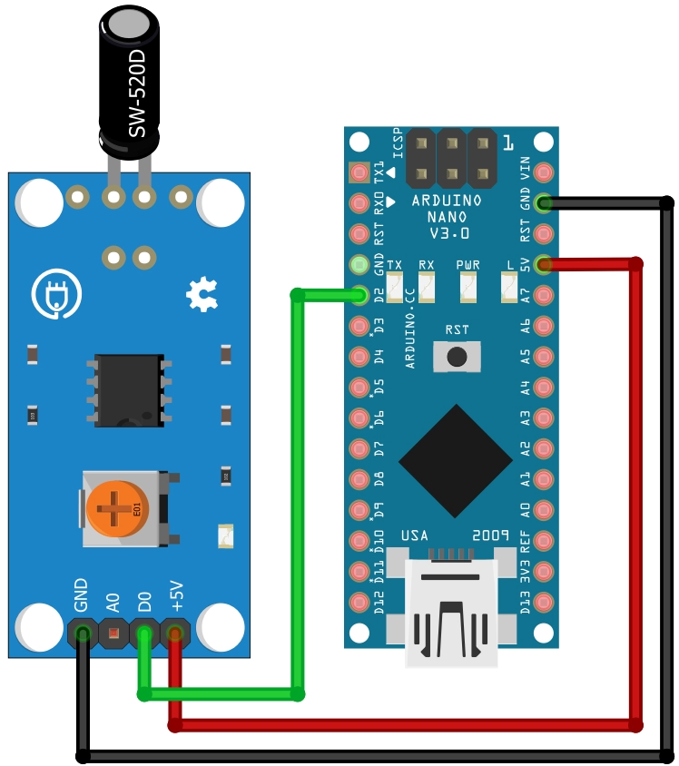 skhema podklyucheniya modulya SW-520D k Arduino.png skhema podklyucheniya modulya SW-520D k Arduino.png