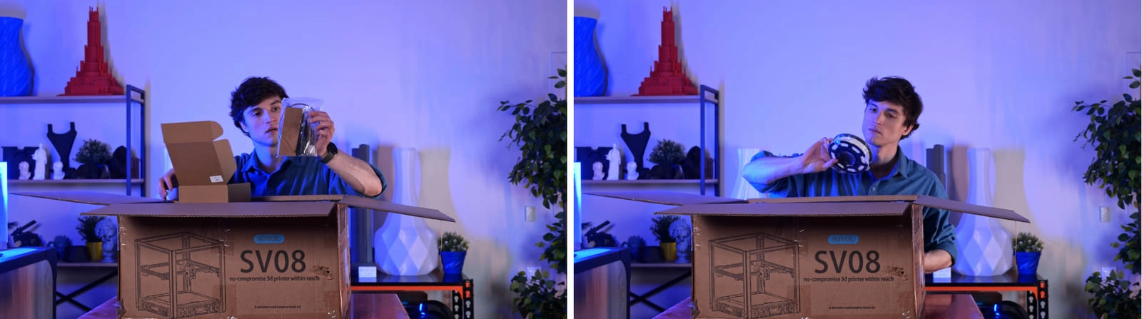 Упаковка 3D-принтера SV08
