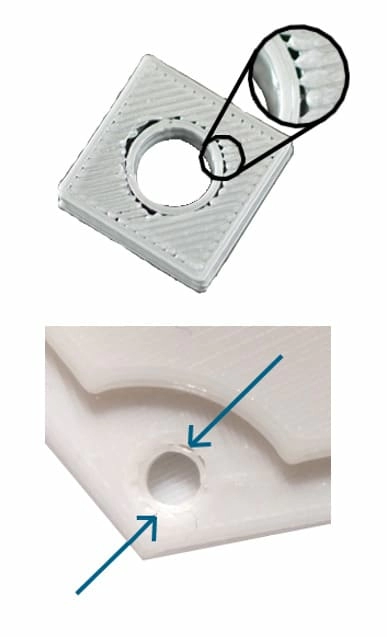 Щели между стенками и заполнением Щели между стенками и заполнением