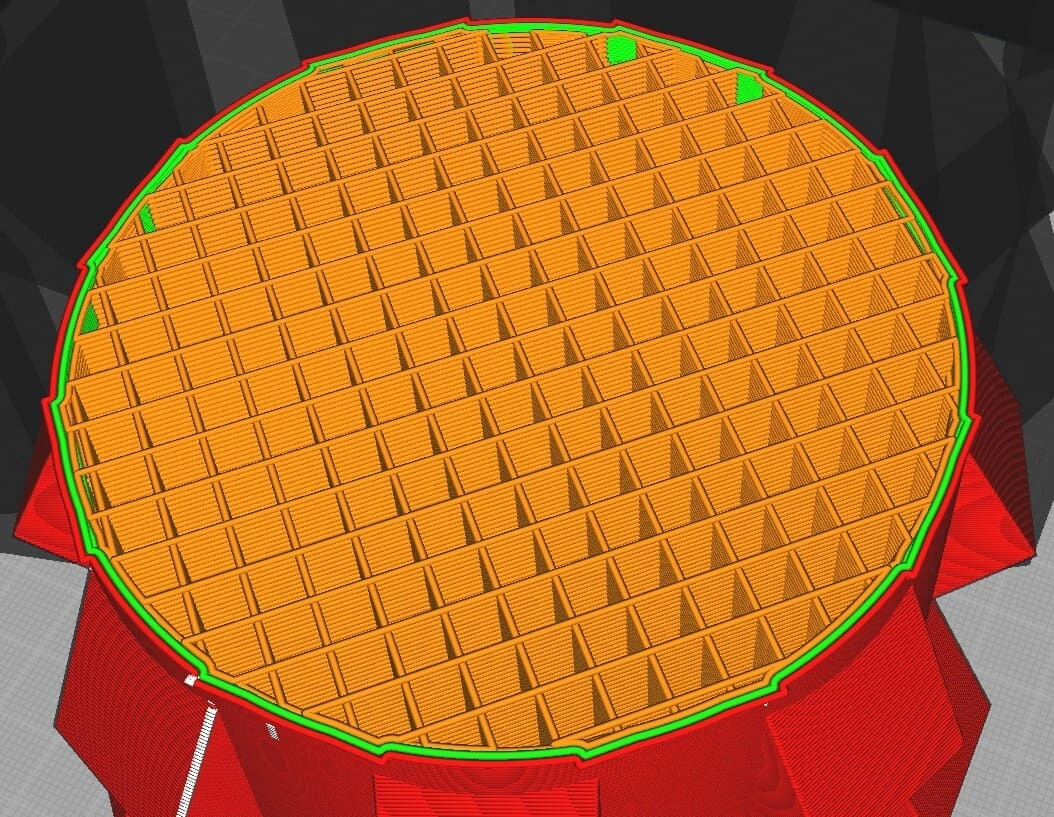 Шаблон заполнения 3D печати в виде линий Шаблон заполнения 3D печати в виде линий