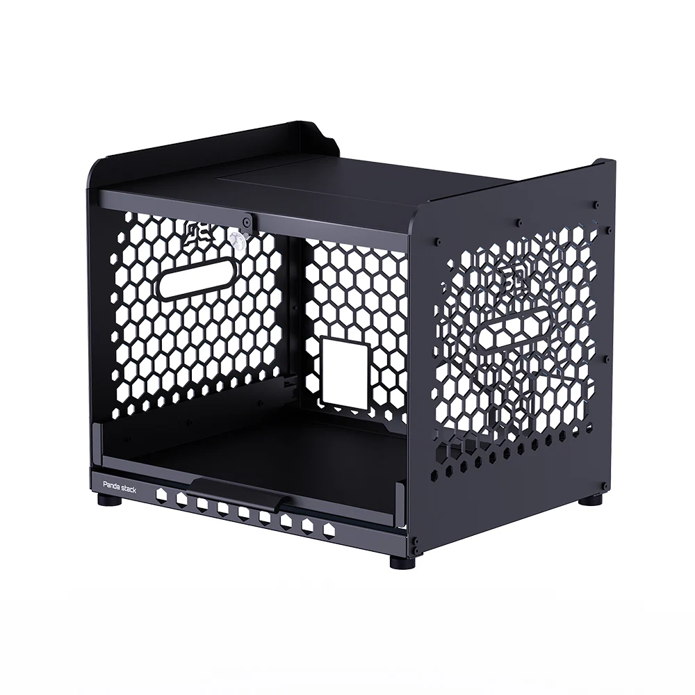BIQU Panda Stack Aluminum Alloy Multi-Layer Rack with Dual AMS and ViViD Setup for Bambu Lab A1A1 mini