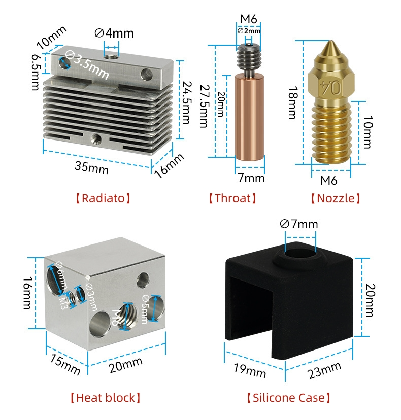 For Neptune 4-4 Pro Hot End Extrusion Head 4