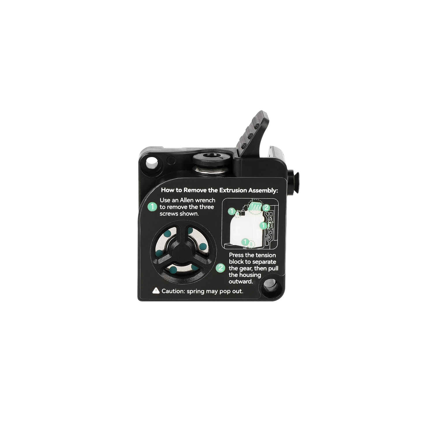 K2K2 ProK2 PlusM300 Extruder Front Cover 2