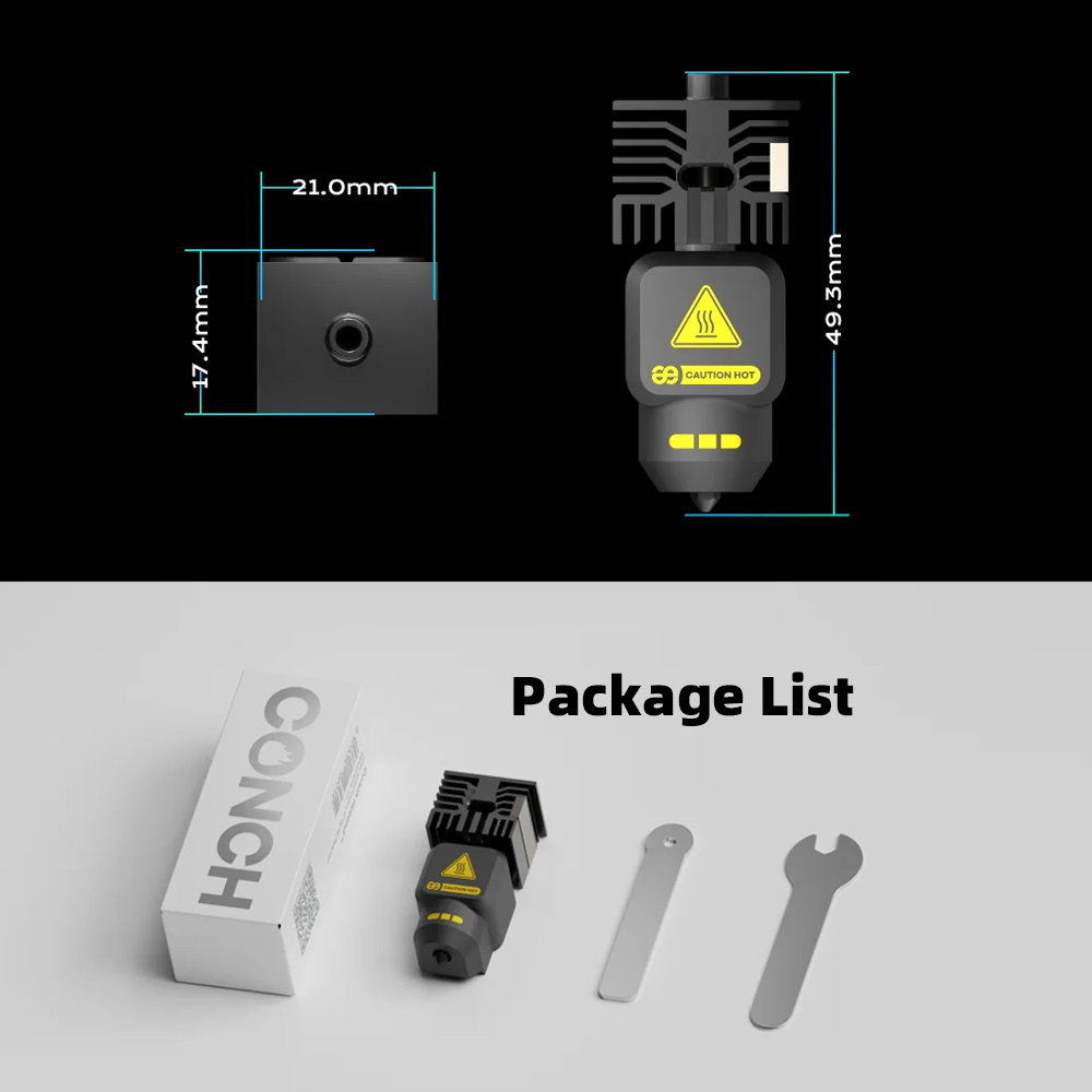 Conch Hotend M4 For Bambu Lab P2S 8