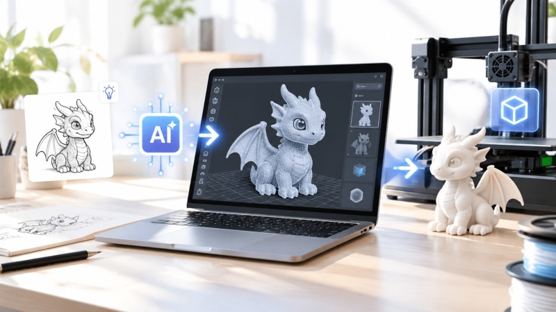 3D моделирование при помощи ИИ (AI)