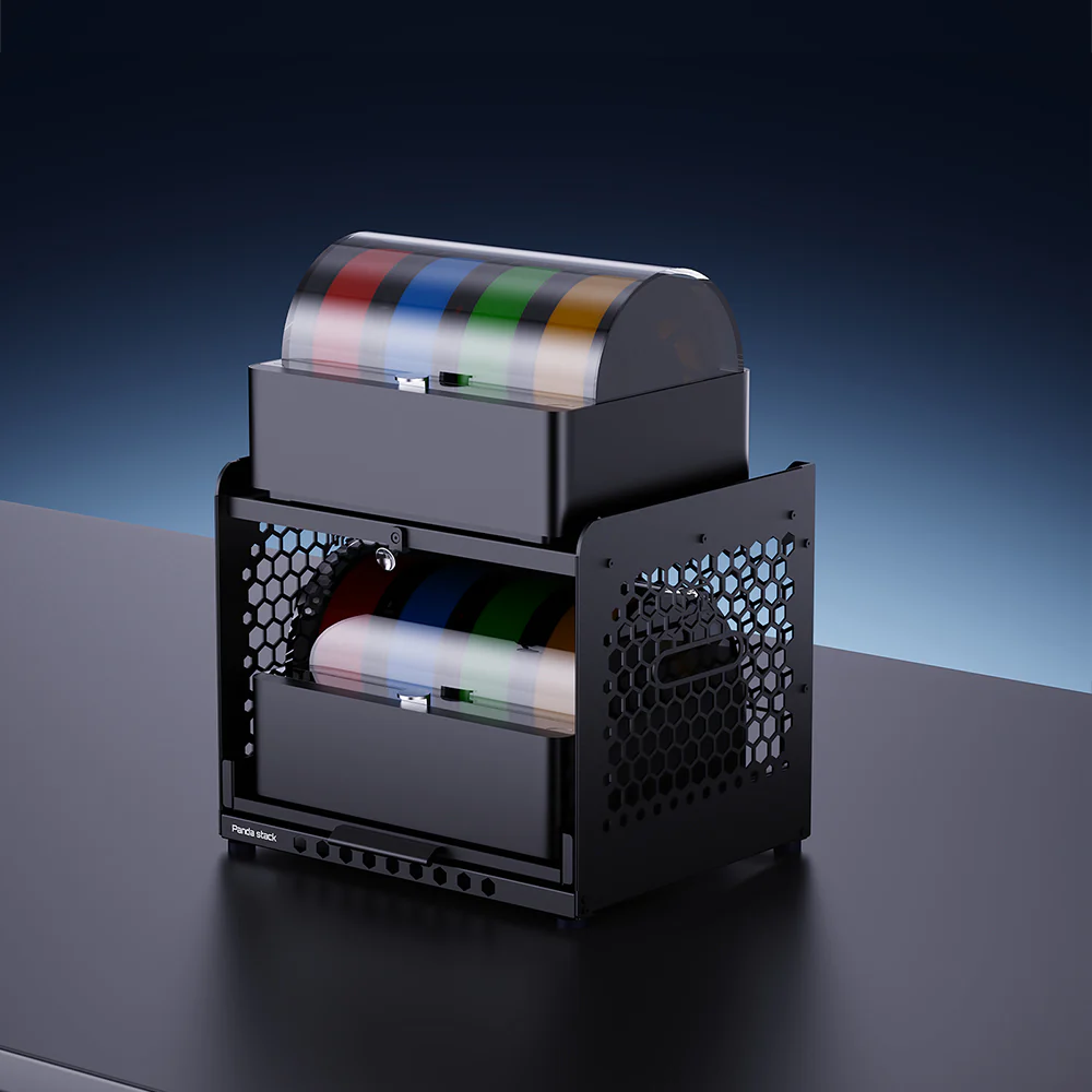 BIQU Panda Stack Aluminum Alloy Multi-Layer Rack with Dual AMS and ViViD Setup for Bambu Lab A1A1 mini 10