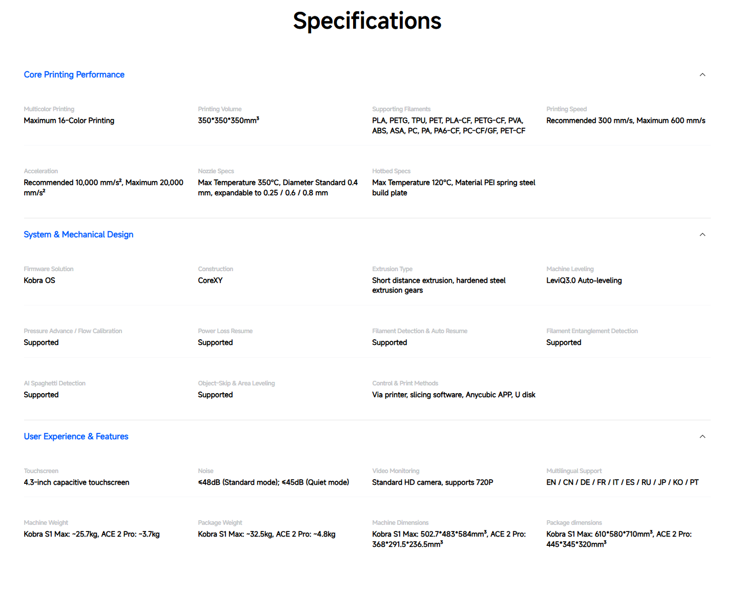 3D принтер Anycubic Kobra S1 Max Combo -6 3D принтер Anycubic Kobra S1 Max Combo -6