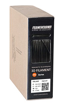 TPU A95 пластик 1,75 FILAMENTARNO черный 0,75 кг TPU A95 пластик 1,75 FILAMENTARNO черный 0,75 кг