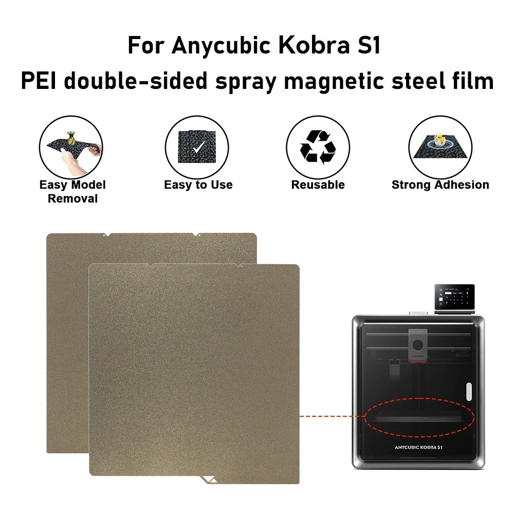 PEI двухсторонняя платформа для печати на Anycubic-Kobra-S1 PEI двухсторонняя платформа для печати на Anycubic-Kobra-S1