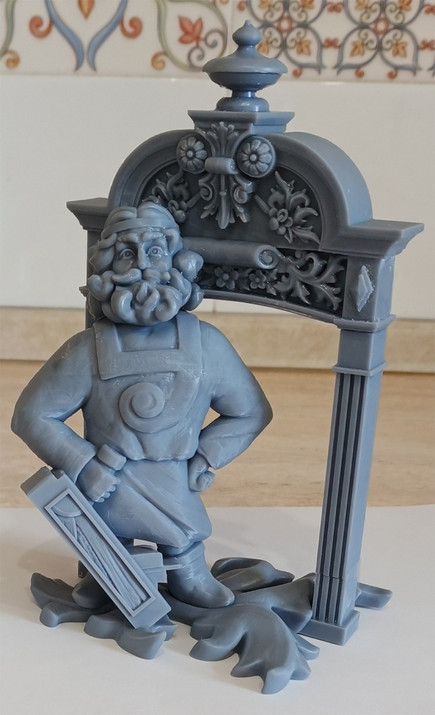 Мастер модель Деревянных дел мастер напечатана на 3D принтере