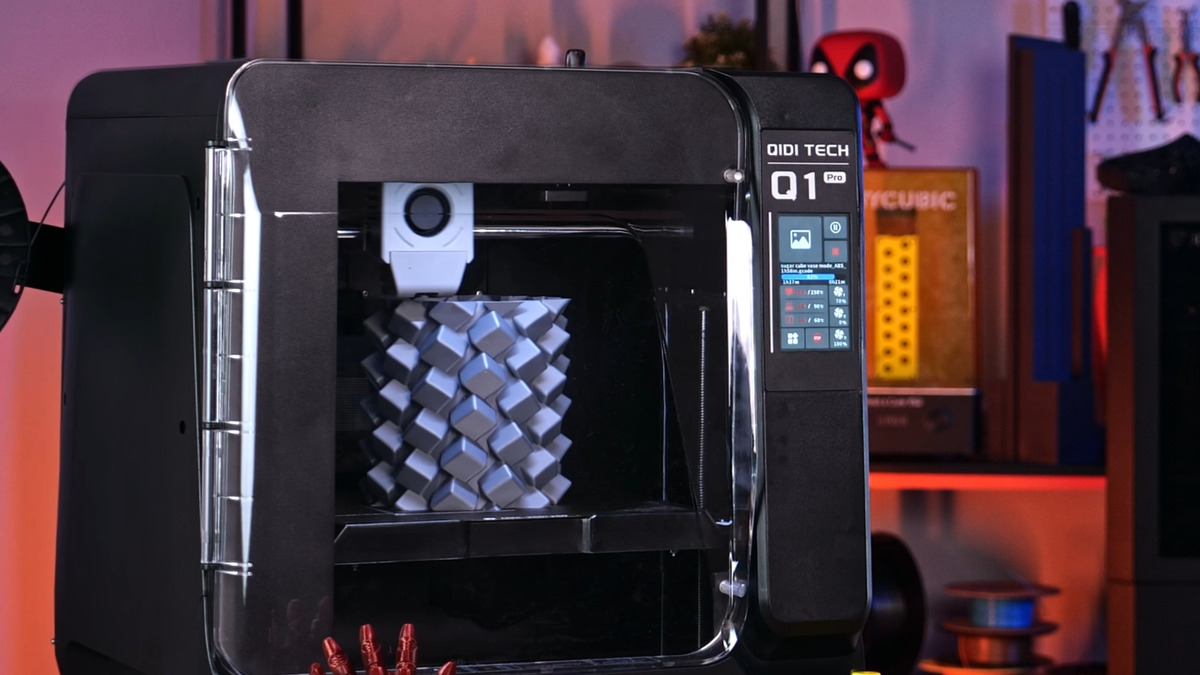 Печать вазы HIPS на 3D-принтере Qidi tech Q1 Pro