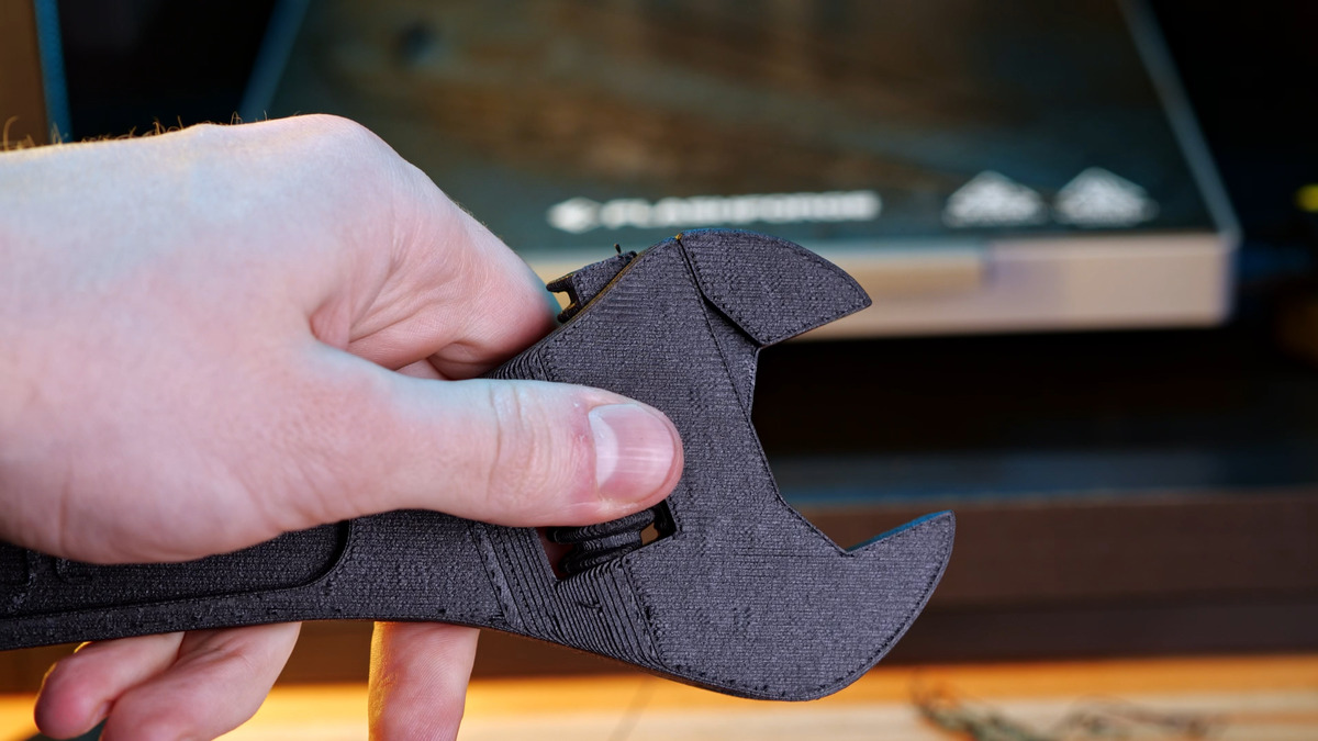 Печать гаечного ключа на принтере FlashForge