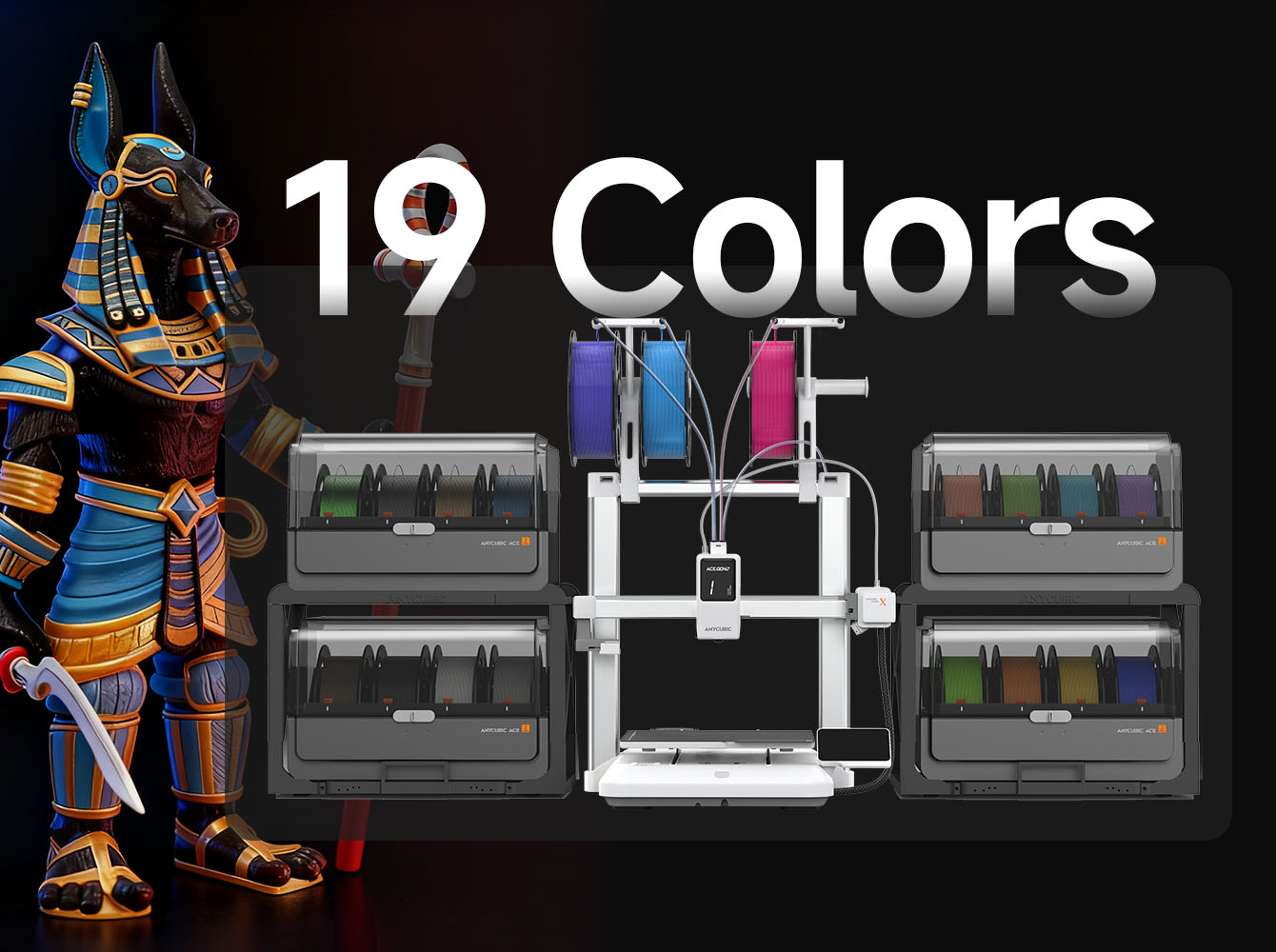 Многоцветная печать Anycubic Kobra X