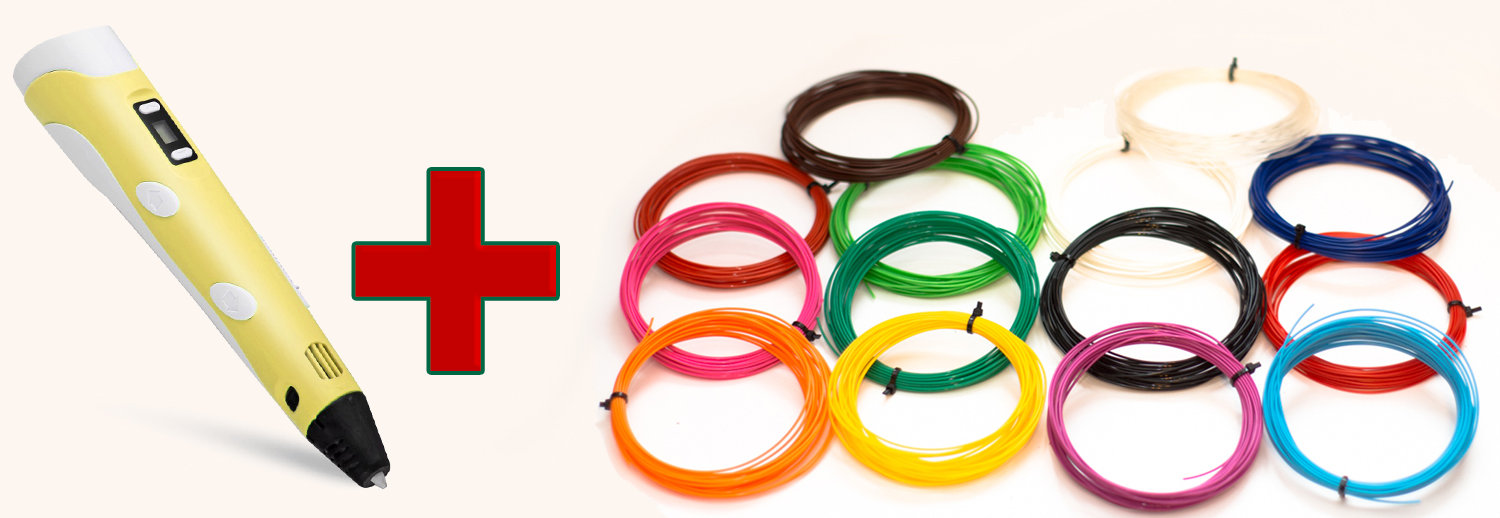 Набор прутков пластика для 3D ручки Набор прутков пластика для 3D ручки