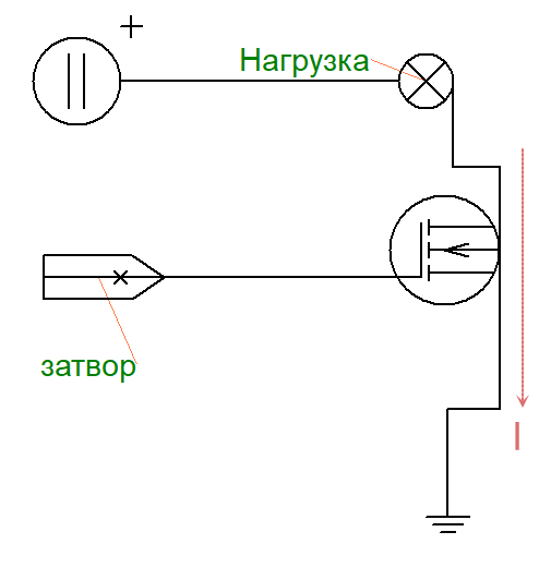 Обозначение полевого транзистора