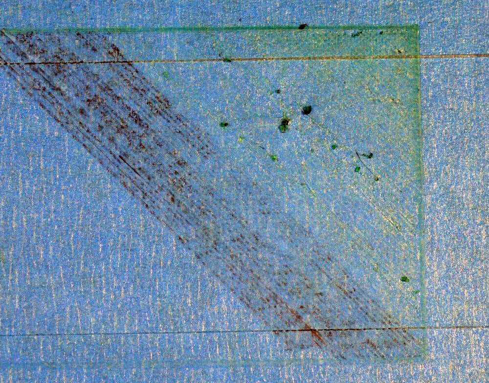 След от поцарапанного сопла След от поцарапанного сопла