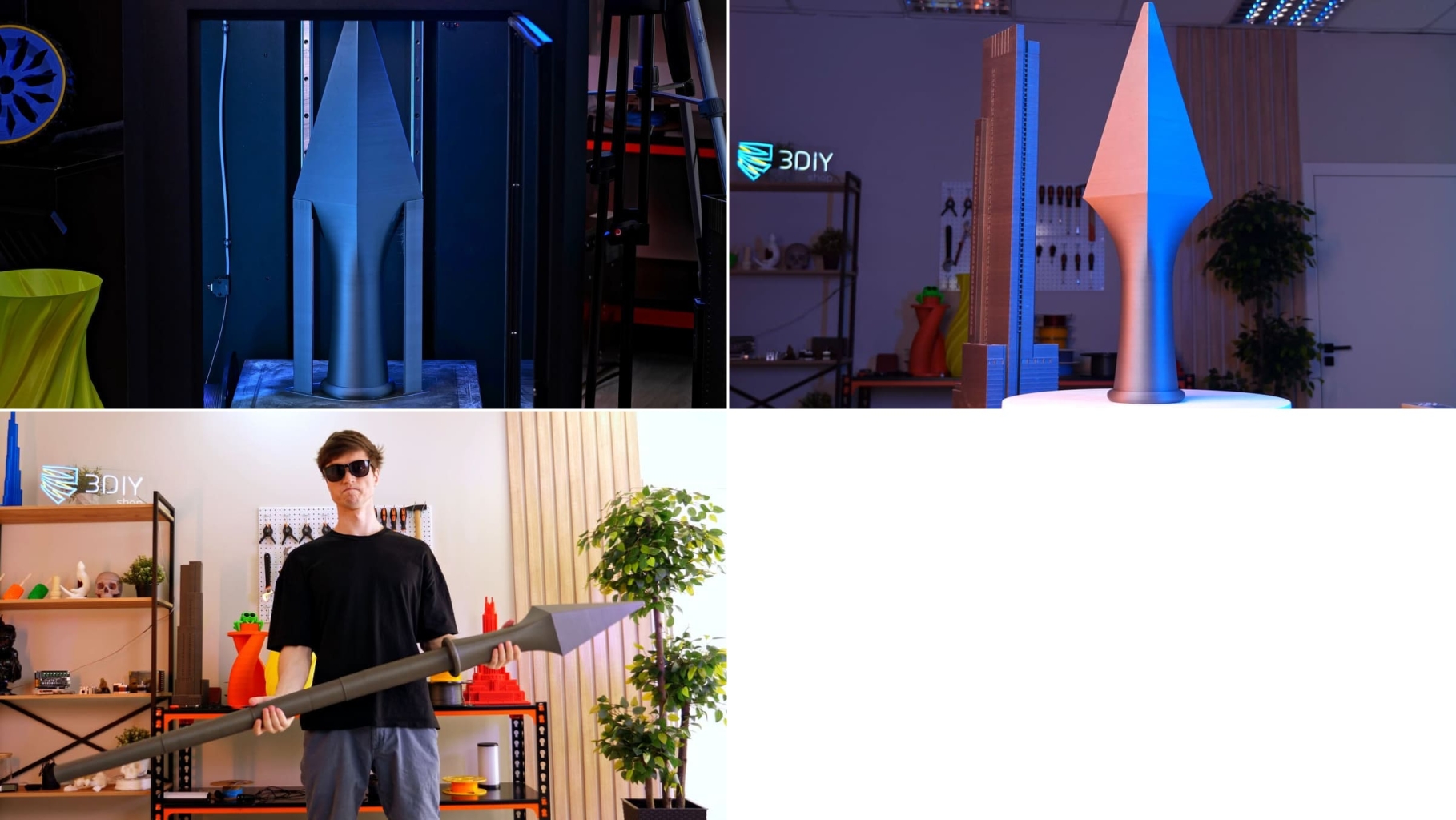 Огромные объекты из ПЛА, PETG и ABS Огромные объекты из ПЛА, PETG и ABS