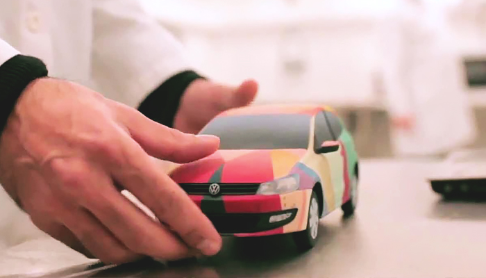 Напечатанный на 3D-принтере прототип авторского Volkswagen Polo