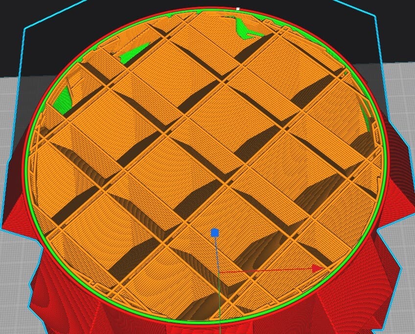 Шаблон для объемного заполнения четверть куба Шаблон для объемного заполнения четверть куба