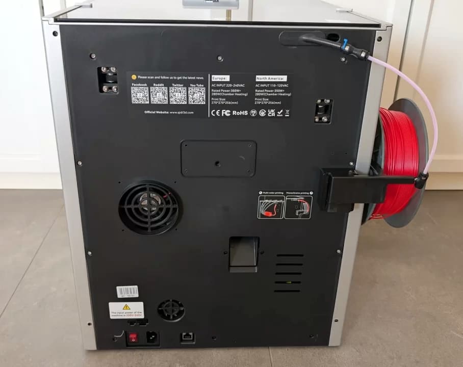 Задняя панель QIDI Q2