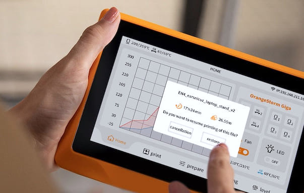 Дисплей принтера Orange Storm Giga Дисплей принтера Orange Storm Giga