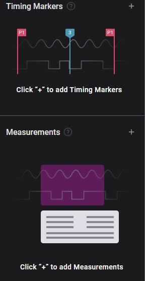 Разноцветные маркеры в настройках Saleae