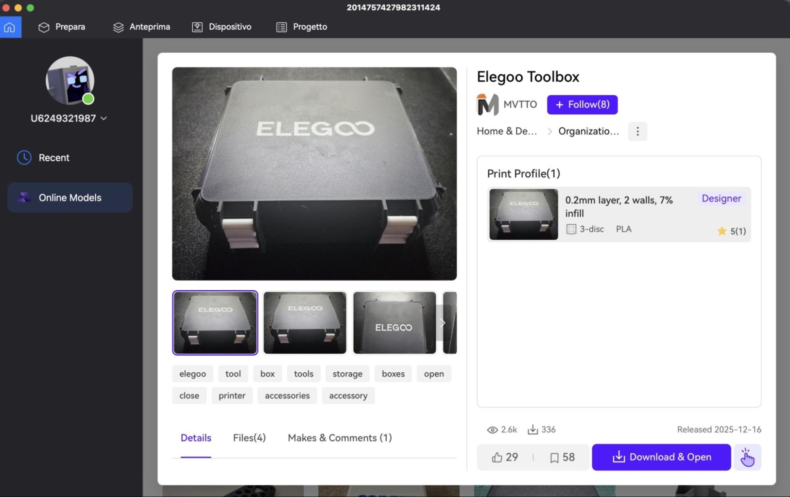 Камера принтера Centauri Carbon 2