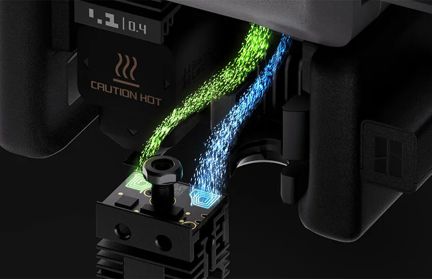 Присоедение сопел Bambu Lab H2С