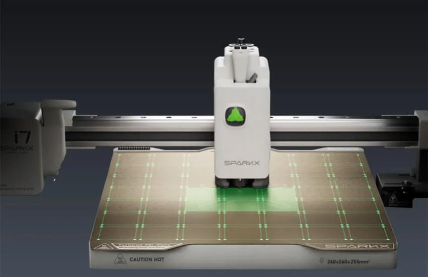 Автокалибровка принтера SPARKX i7 Combo