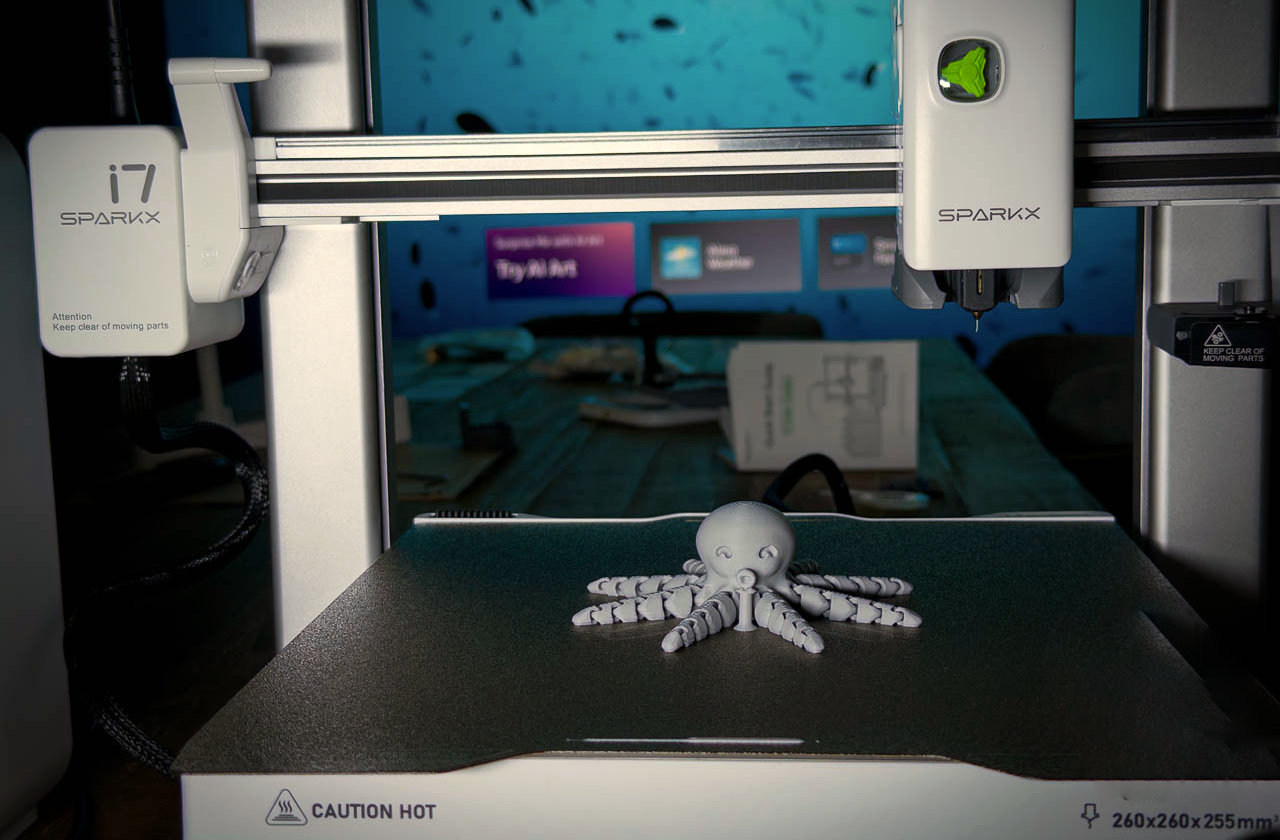 Напечатанная модель на SPARKX i7