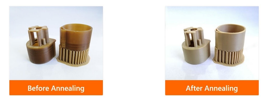 Изменение цвета пластика после обжига