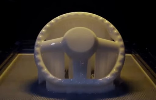 Полностью напечатанная деталь из лужи полимера