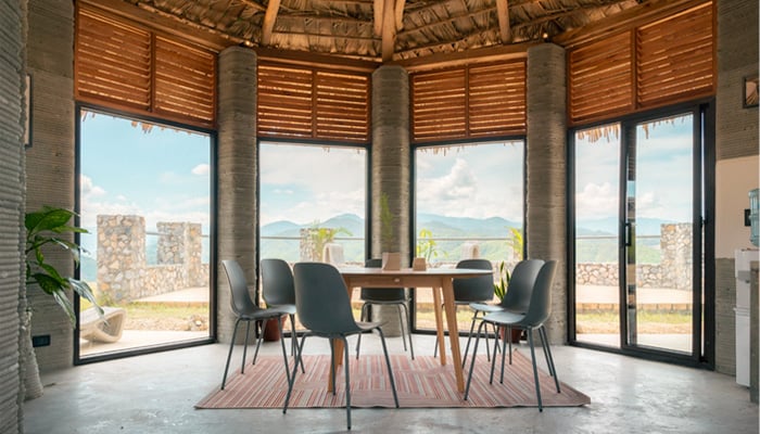 Интерьер дома, напечатанного на 3D-принтере Интерьер дома, напечатанного на 3D-принтере