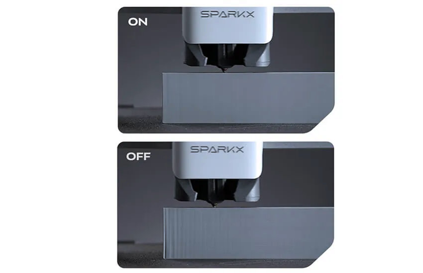 Функция Input Shaping принтера SPARKX