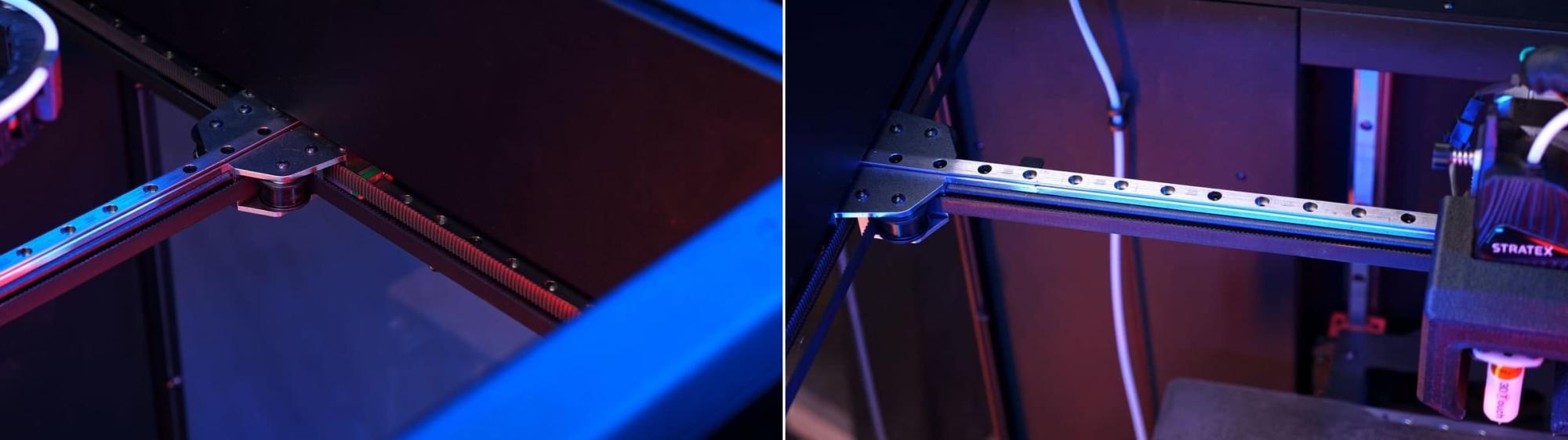 Кинематика CoreXY с NEMA17 и зубчатыми ремнями шириной 9 мм Кинематика CoreXY с NEMA17 и зубчатыми ремнями шириной 9 мм