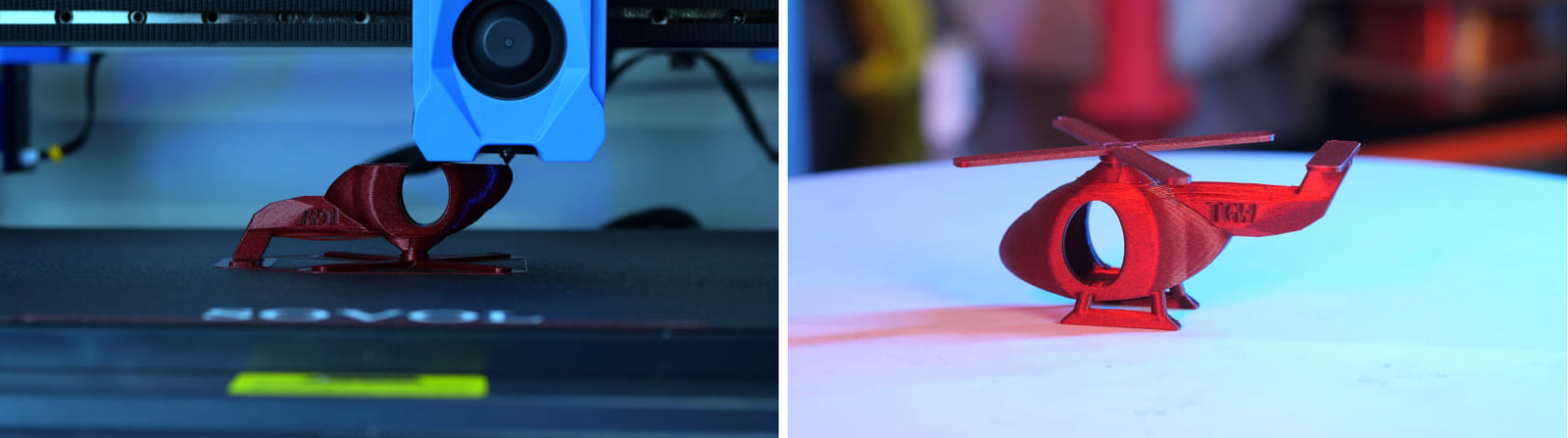 Результат печати вертолена на Sovol SV08 Результат печати вертолена на Sovol SV08