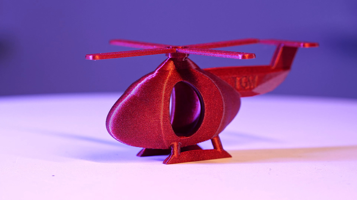 Результат обдува модели на принтере FlashForge