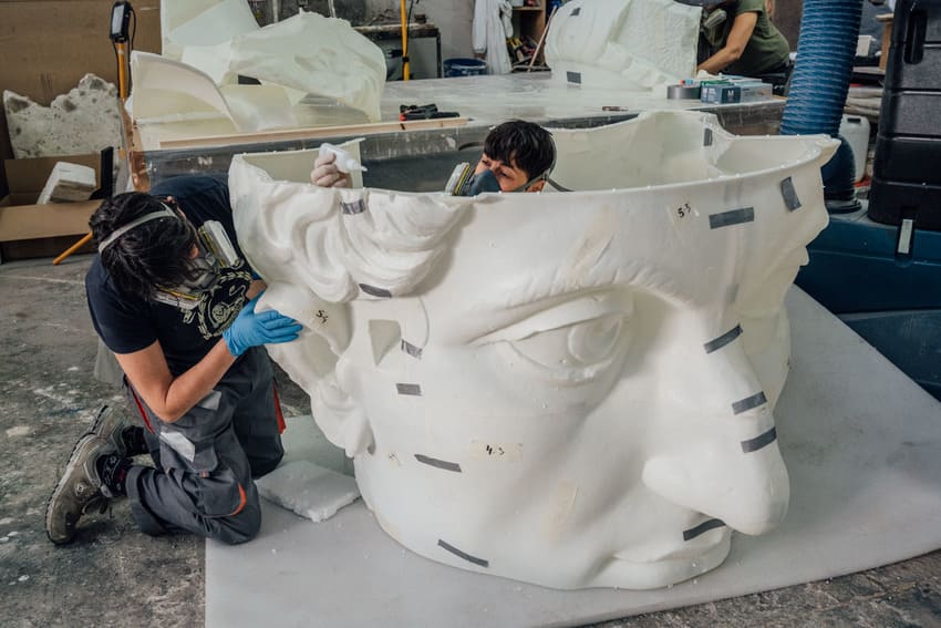 Подготовка к формованию с помощью 3D-печатной головы