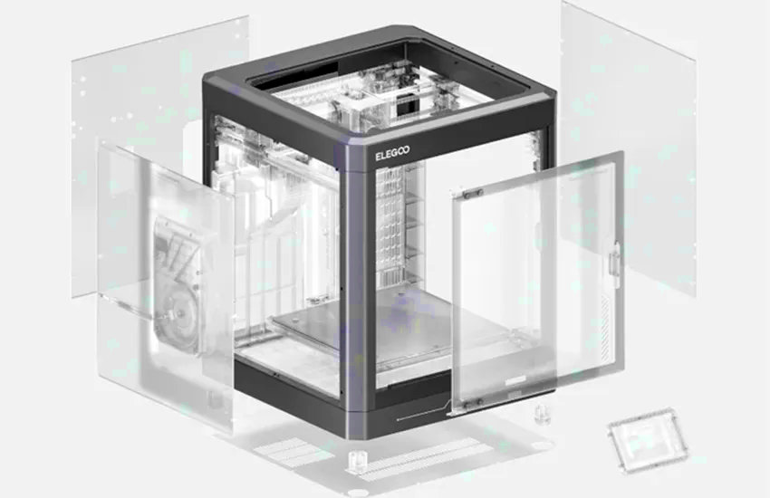 Рама и шасси принтера Elegoo Centauri Carbon 2