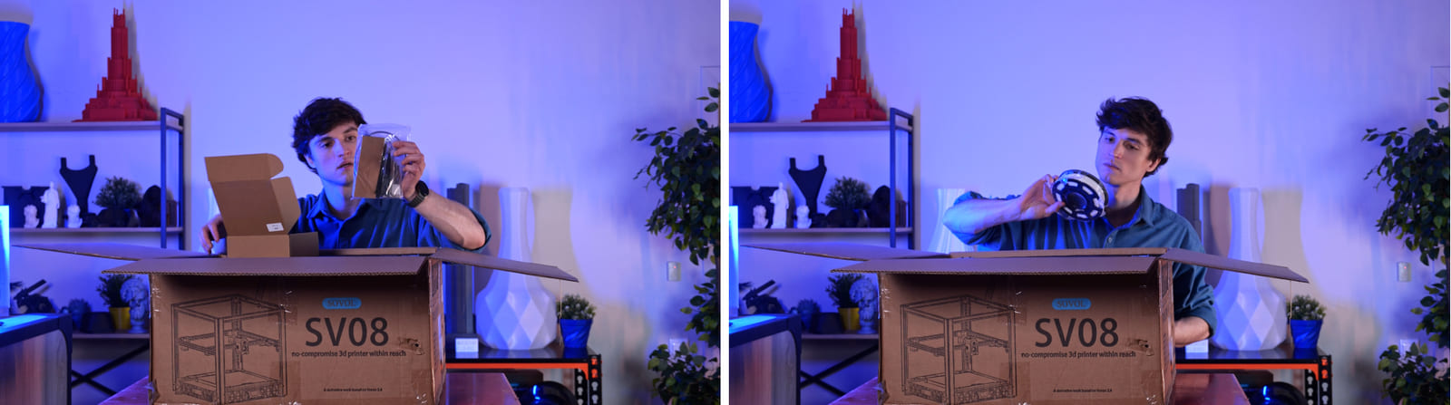 Упаковка 3D-принтера SV08 Упаковка 3D-принтера SV08