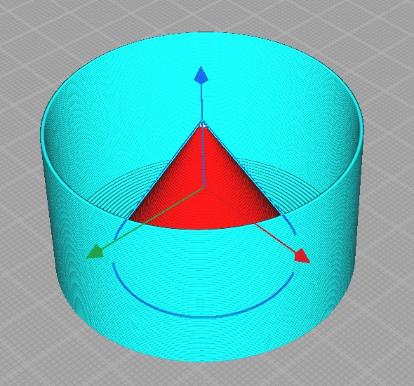 Печать кожуха одновременно с печатью модели Печать кожуха одновременно с печатью модели
