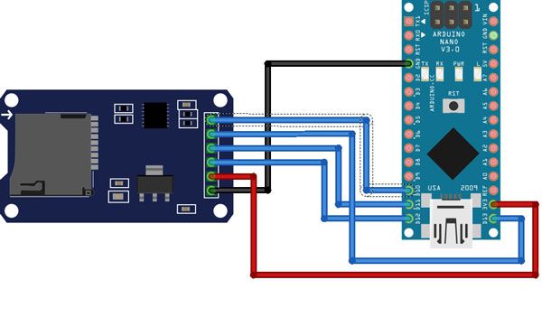 Sd card arduino схема