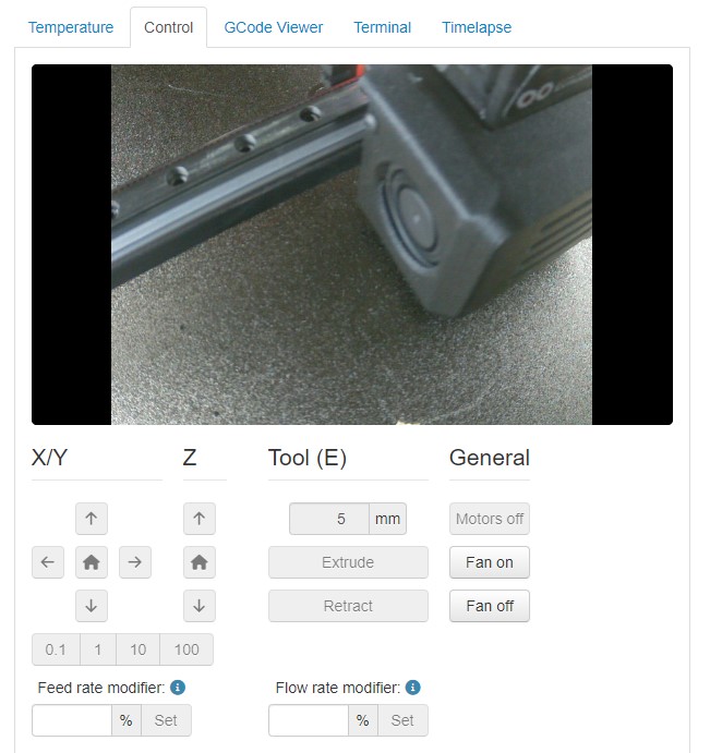 Вкладка с видеокамерой