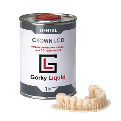 Фотополимерная смола Gorky Liquid "Dental Crown" A1-A2 LCD/DLP 1 л