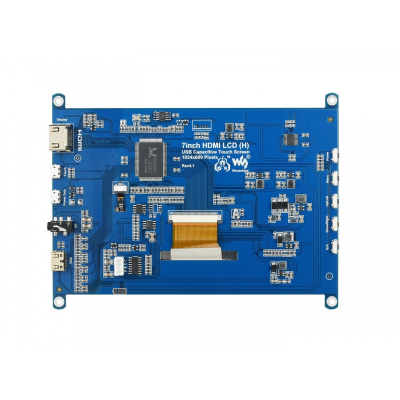 Сенсорный емкостной IPS LCD (H)-дисплей Raspberry Pi Waveshare, HDMI, 1024x600 / 7”