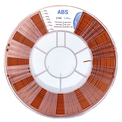 ABS пластик 1,75 REC коричневый 0,75 кг