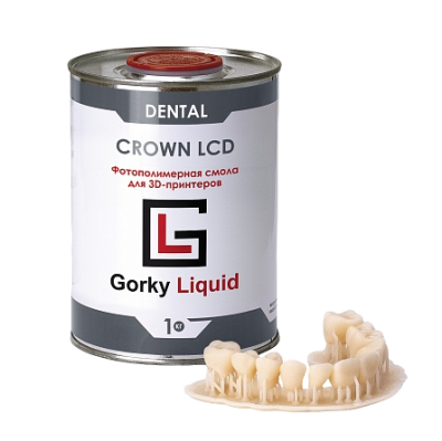 Фотополимерная смола Gorky Liquid "Dental Crown" A2 LCD/DLP 1 л
