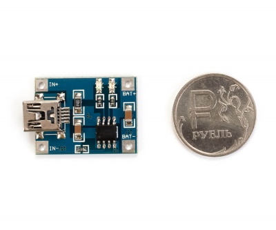 Модуль заряда Li-ion батарей TP4056 Mini USB