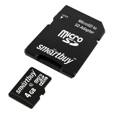 Карта памяти Smartbuy microSDHC 4 ГБ